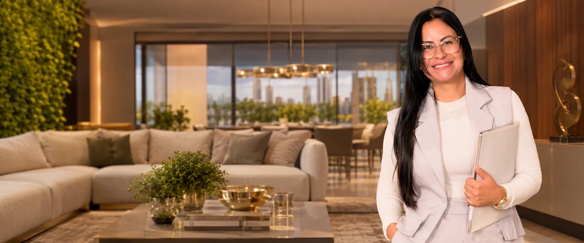 Ariane Laurindo em uma residência de alto padrão
